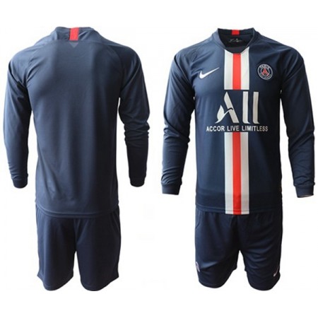 Billiga Fotbollströjor Paris Saint-Germain Barn Hjemma tröja 2019/20 Långärmad